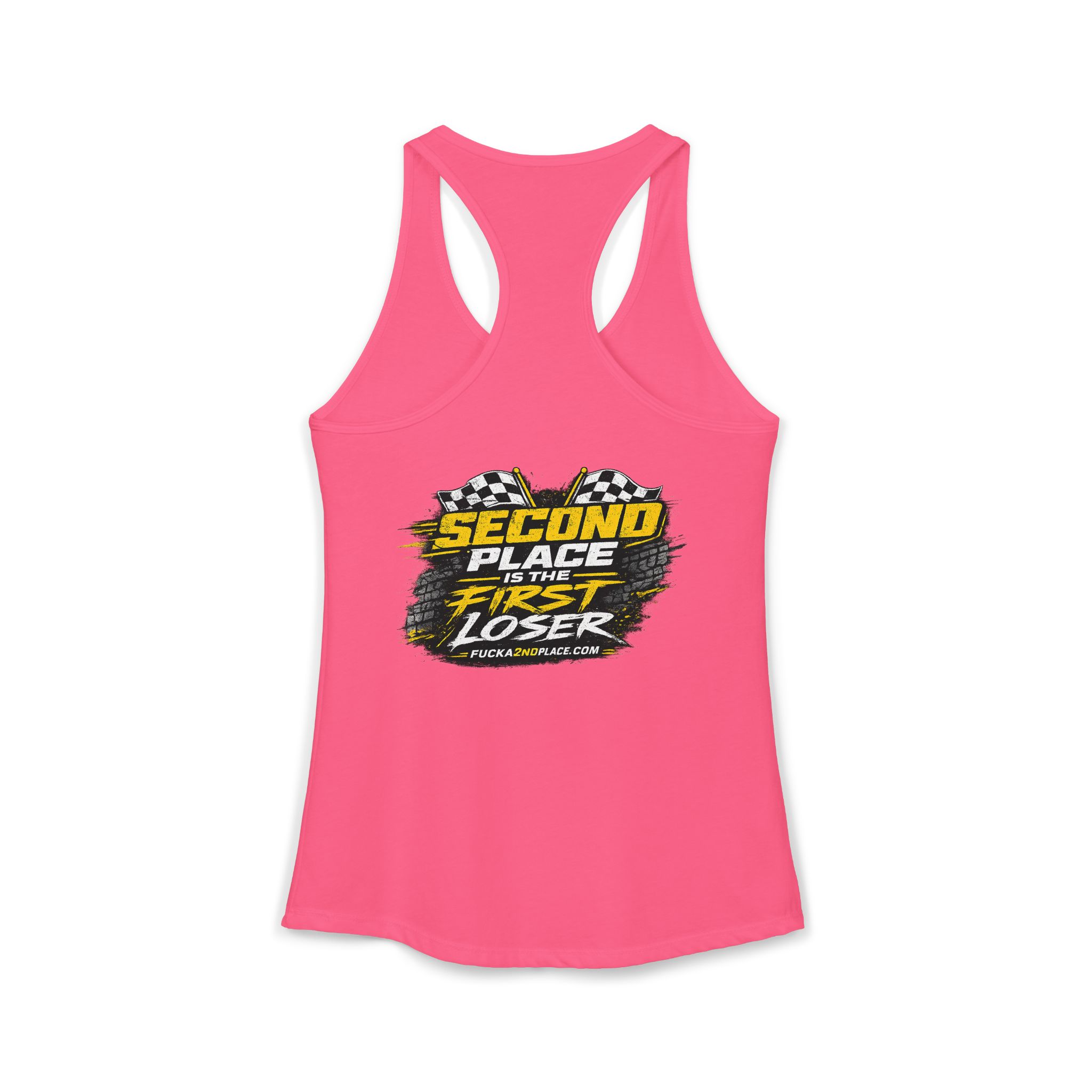 Second Place Is The First Loser Woman's racing Tank Top