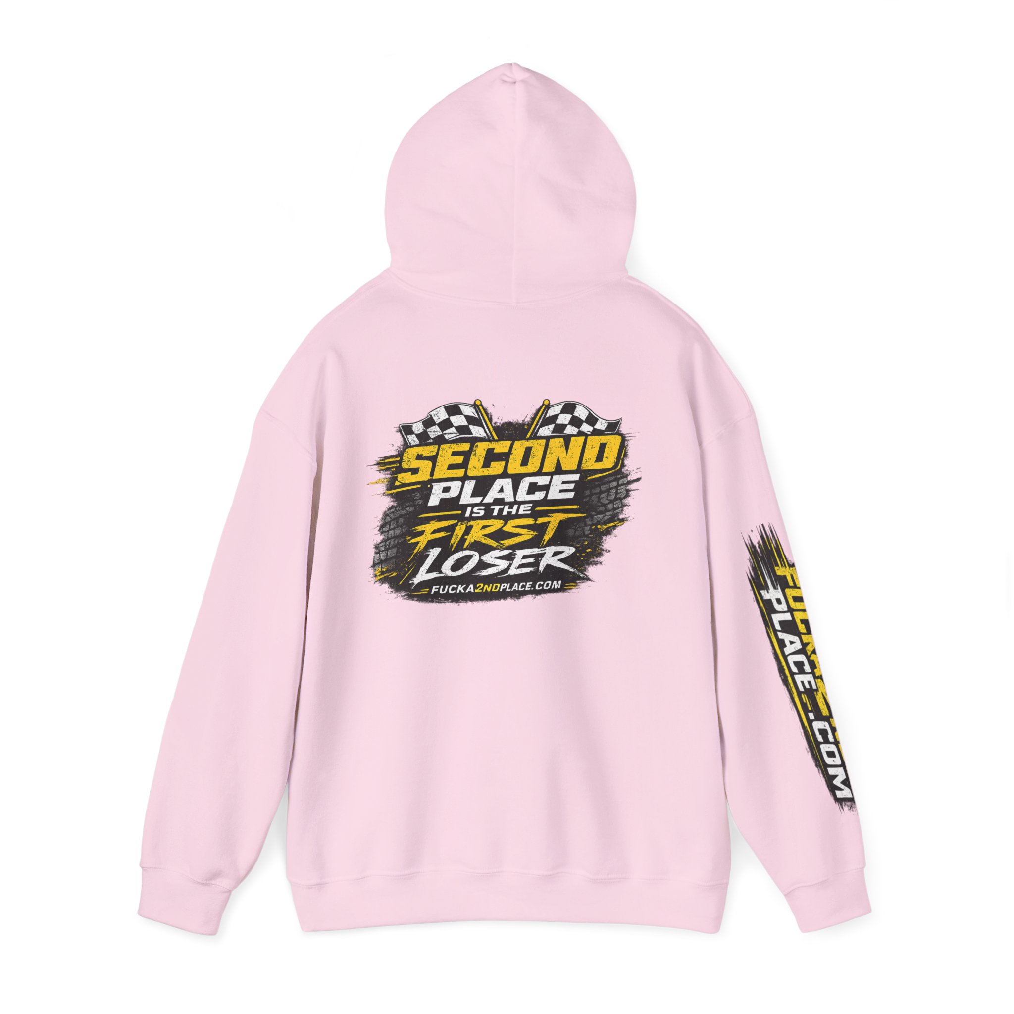 Second Place Is The First Loser - Hardcore Racing Apparel - Hooded Sweatshirt - Image 14