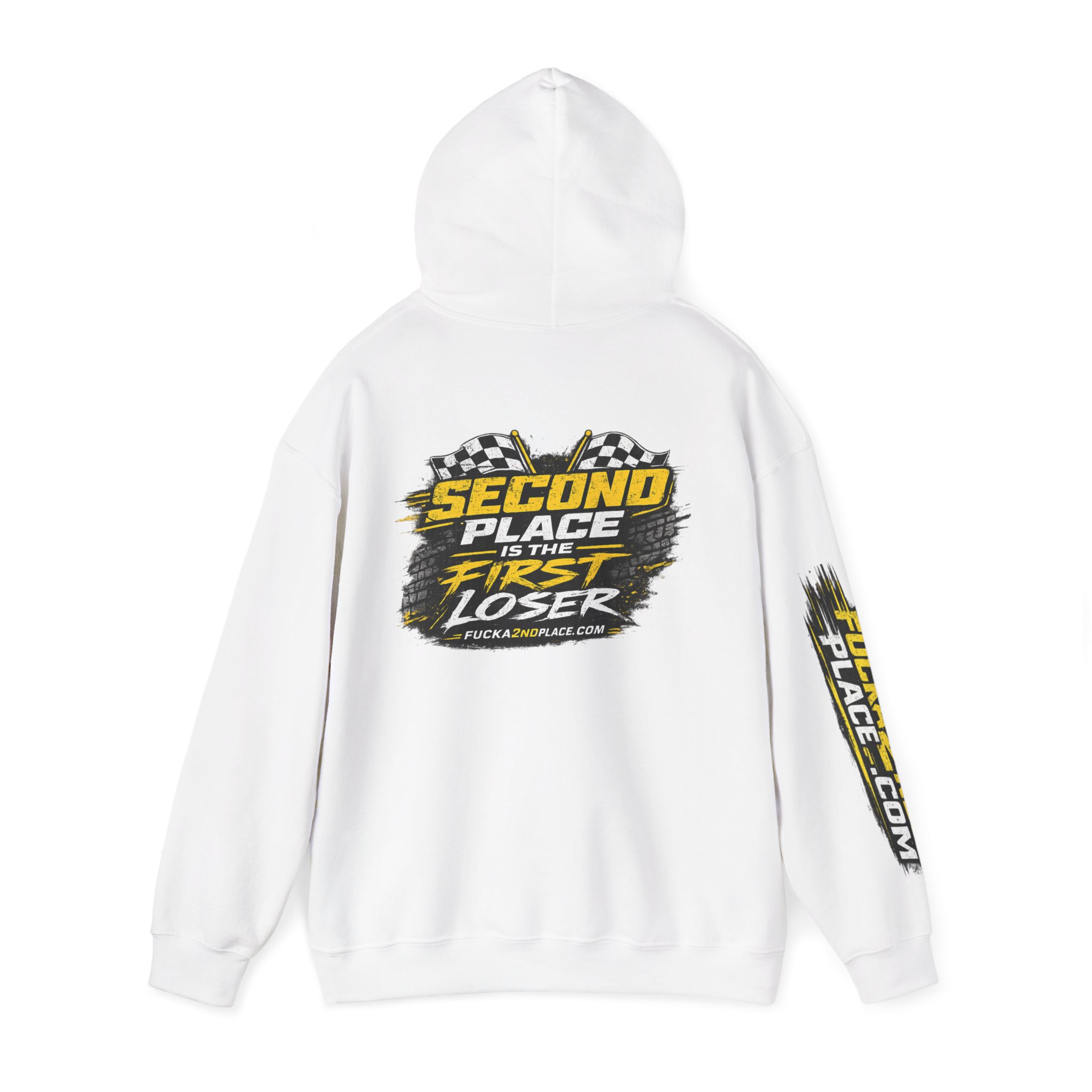 Second Place Is The First Loser - Hardcore Racing Apparel - Hooded Sweatshirt - Image 5