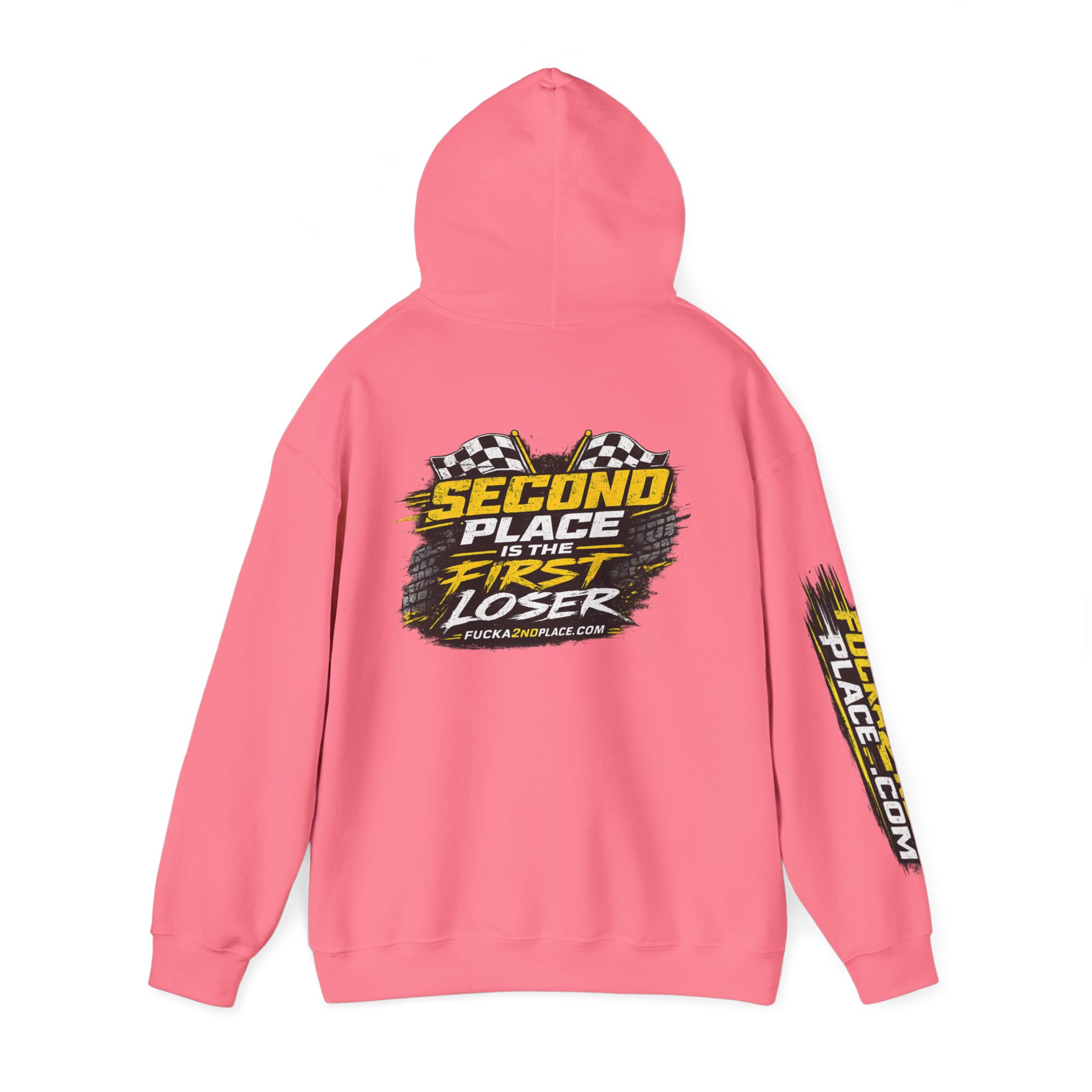 Second Place Is The First Loser - Hardcore Racing Apparel - Hooded Sweatshirt - Image 19